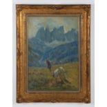 GIUSEPPE DANIELI. Oil paiting on canvas. Signed