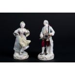 Two porcelain figurines. SAMSON. 19th century