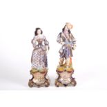 Two porcelain sculptures. 19th century