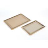 NELLA LONGARI (Attr.) Two brass and perspex trays