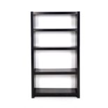 ARTEMIDE. Black plastic bookcase. '70s