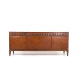 PAOLO BUFFA(Attr.) Wooden sideboard. '50s