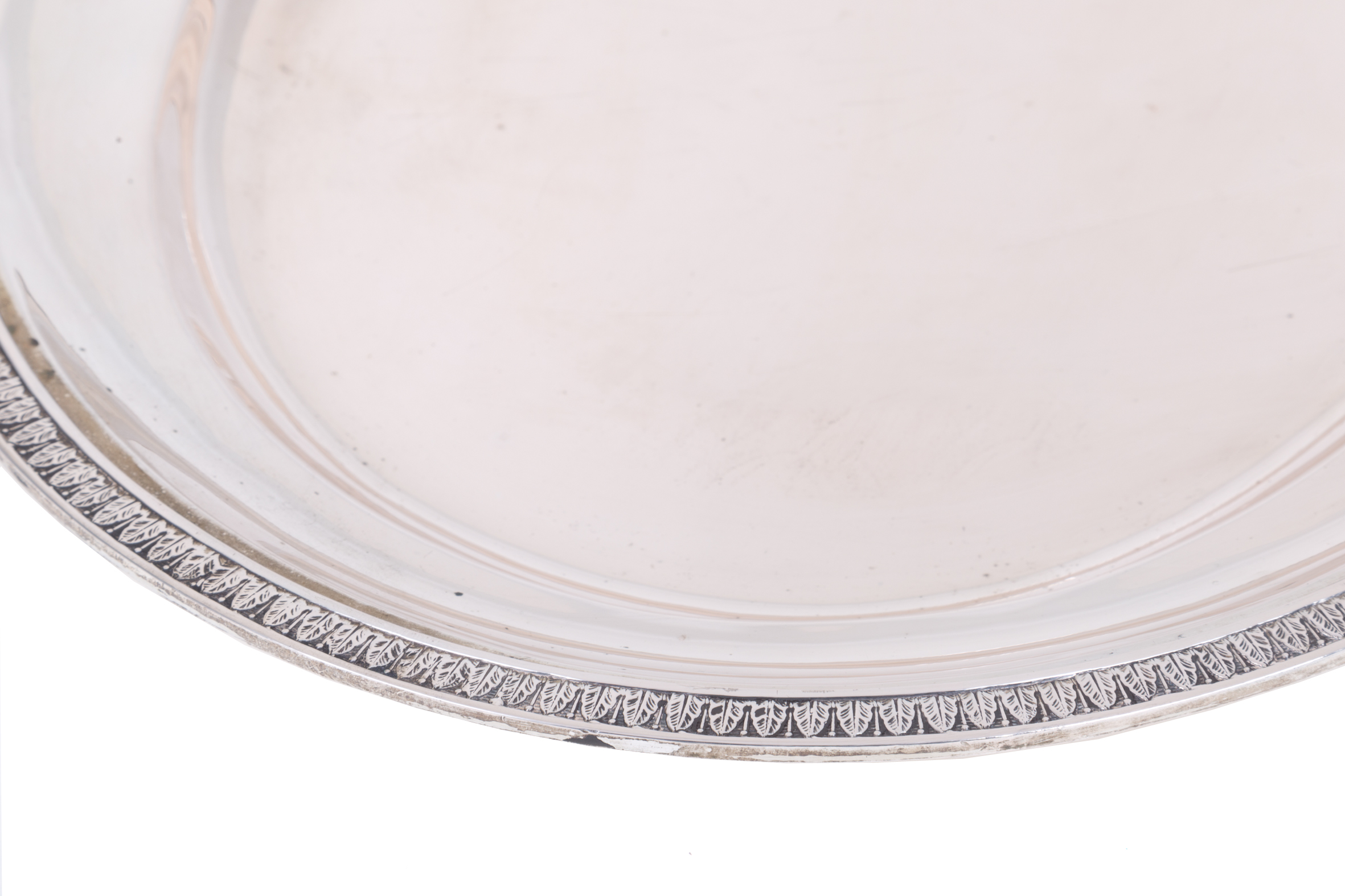 800 silver oval tray, gr. 1440 ca. GABRIELLI - Image 2 of 3