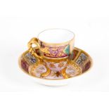 Porcelain cup and saucer. Royal Vienna. Defect