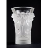 LALIQUE Fantasia crystal vase 2003. Original case