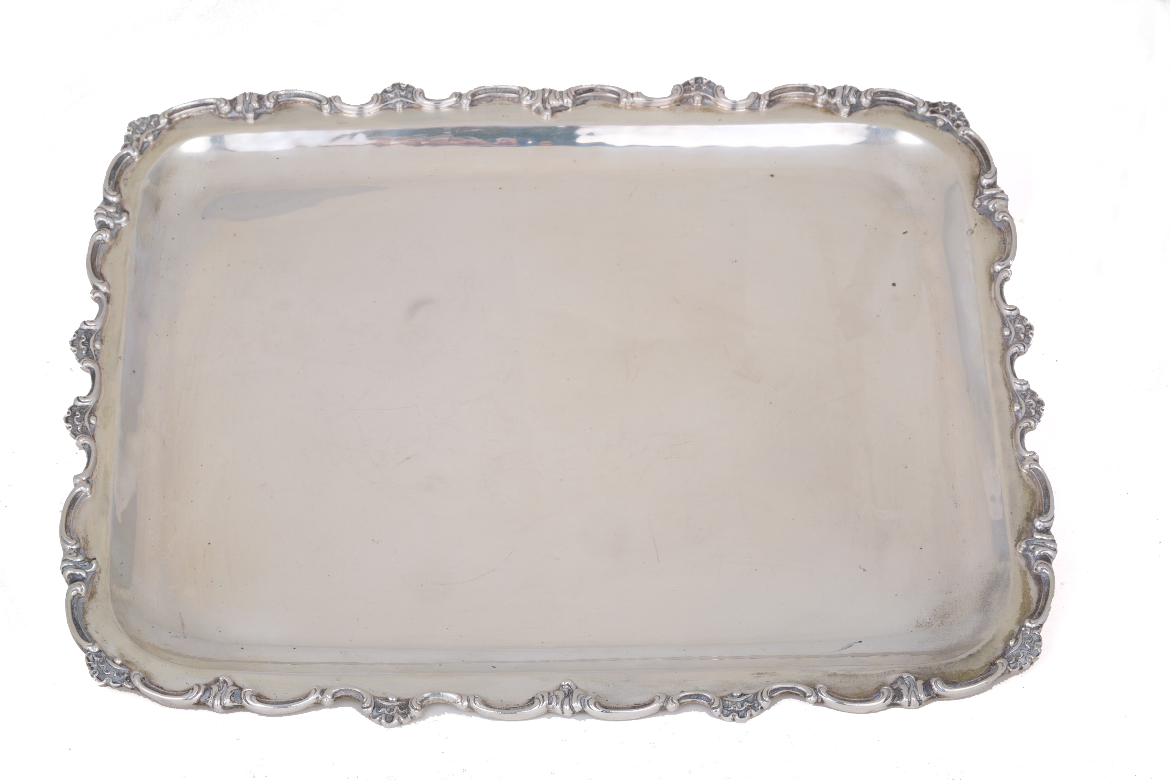 800 silver rectangular tray, gr. 945 ca. DABBENE