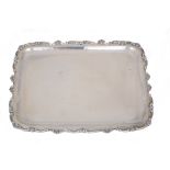 800 silver rectangular tray, gr. 945 ca. DABBENE