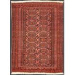 Tekkè wool rug. West Turkestan. About 1900