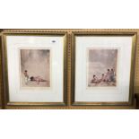 PAIR OF SIR WILLIAM RUSSELL FLINT R.A. P.P.R.W.S.