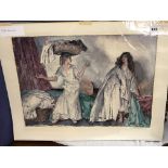 SIR WILLIAM RUSSELL FLINT R.A. PRINT 'BALANCE' SIGNATURE AND BLIND STAMPED, 56.