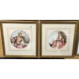 PAIR OF SIR WILLIAM RUSSELL FLINT R.A. PRINTS 'FOR PATSY' S.E.V.