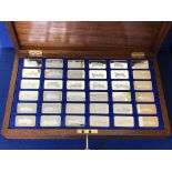MAHOGANY CASED BOX OF LORD MONTAGUE COLLECTION OF GREAT CAR INGOTS BY JOHN PINCHES LIMITED (36)