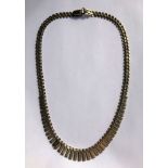 9CT GOLD CLEOPATRA STYLE NECKLET 29G APPROX