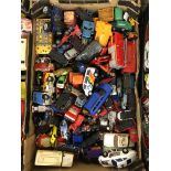 ANOTHER BOX OF PLAYWORN DIECAST MODEL CARS