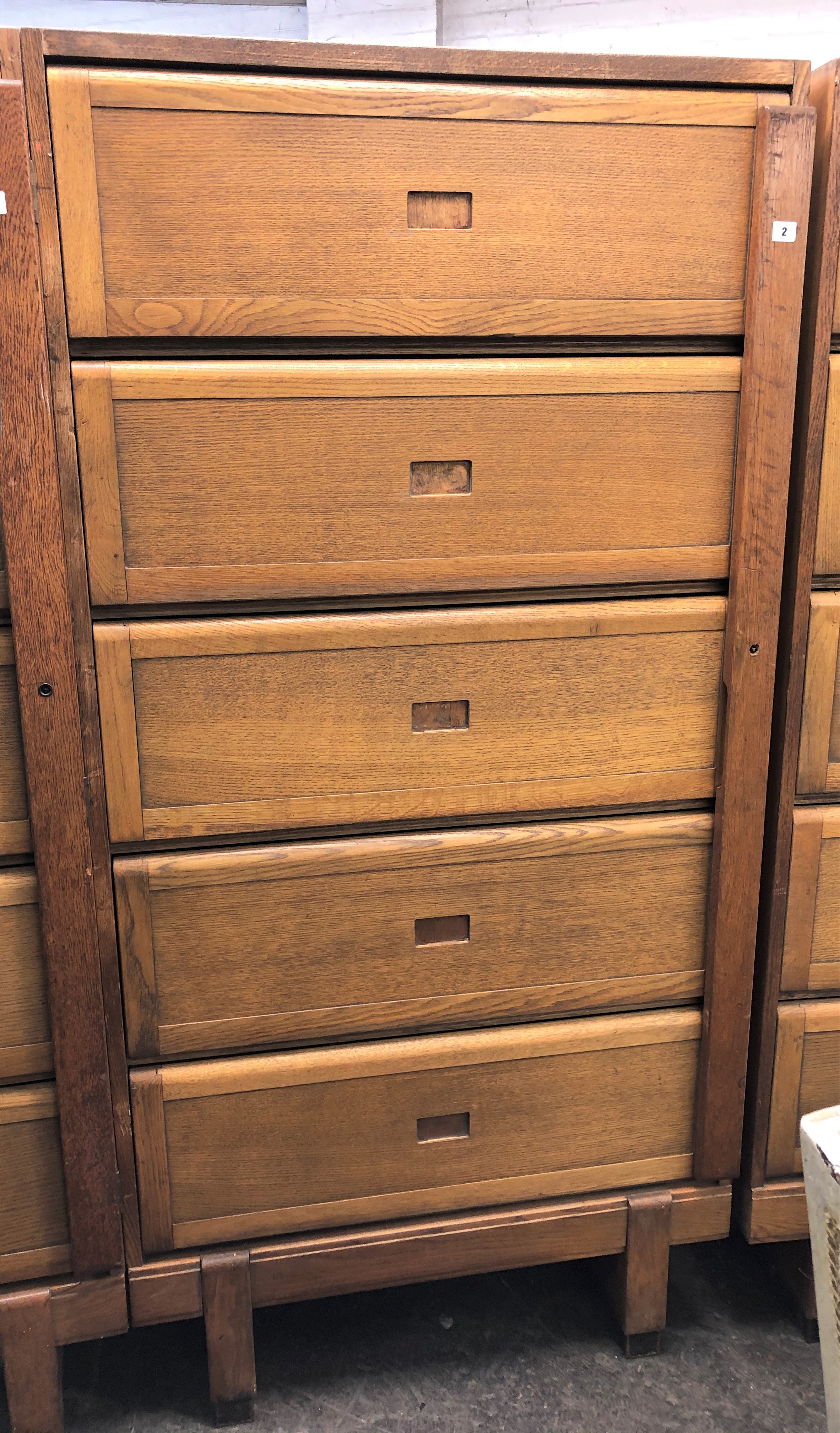 HMSO MID 20TH CENTURY OAK OFFICE STAVERTON CABINET 92CM W X 186CM H X 38CM D APPROX