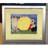 MACKENZIE THORPE- ASLEEP WITH A FRIEND-LIMITEDEDITION PRINT F/GLAZED 53CMX40CM