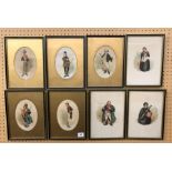 SERIES OF EIGHT LITHOGRAPHIC PRINT OF DICKENSIAN FIGURES AFTER KYD F/G