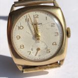 9CT GOLD MANUAL WIND AUDAX WRIST WATCH ON EXPANDING STRAP