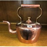 VICTORIAN COPPER KETTLE OF TYPICAL FORM