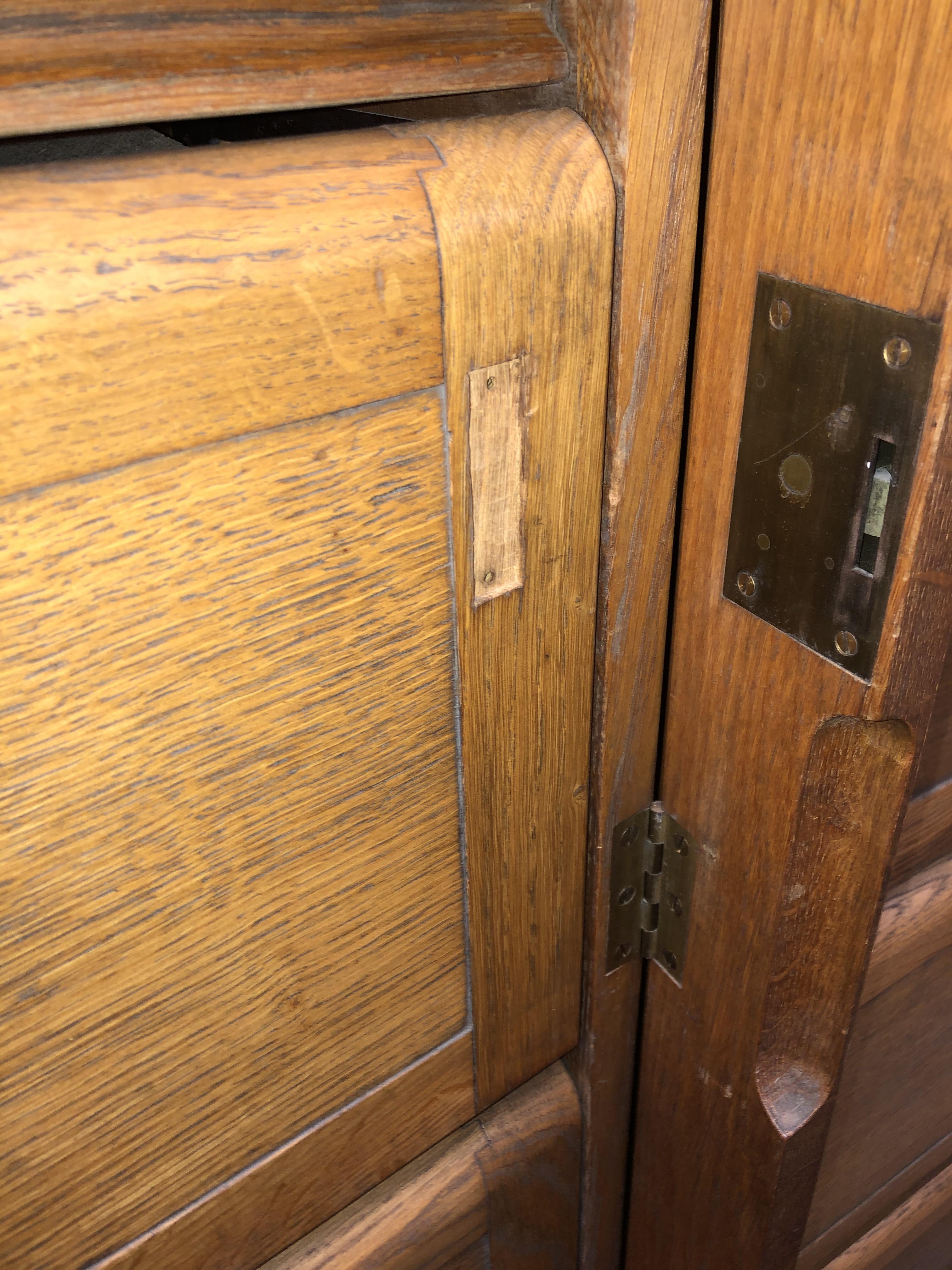 HMSO MID 20TH CENTURY OAK OFFICE STAVERTON CABINET 92CM W X 186CM H X 38CM D APPROX - Image 4 of 6