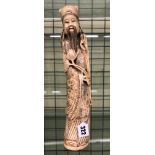 19TH CENTURY CHINESE CARVED IVORY FIGURE 30CM