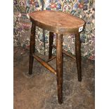 ELM OVAL TOP STOOL