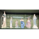 THREE LLADRO PORCELAIN FIGURES,