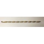 9CT GOLD EGYPTIAN LINK BRACELET WITH LOBSTER CLASP 4.