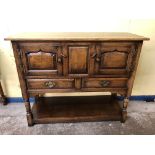 GOOD QUALITY OAK POT BOARD HUTCH CUPBOARD