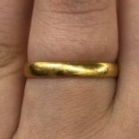 22CT WEDDING BAND SIZE O 2.