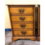COTSWOLD OAK STYLE FOUR DRAWER MINIATURE CHEST