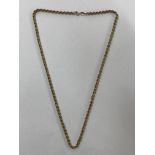 9CT GOLD DOUBLE TWIST LINK CHAIN 3G APPROX