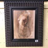 SIGNED GIGLEE PRINT OF A "TORSO IN BROWN" BY DEANA NASTIC 24CM X 32CM