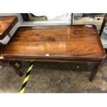 GOOD QUALITY MAHOGANY GEORGIAN INSPIRED OBLONG COFFEE TABLE