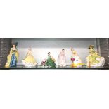 ROYAL DOULTON FIGURINES - SOPHIA CHARLOTTE LADY SHEFFIELD, NINETTE, ELYSE, DANIELLE, HAPPY BIRTHDAY,