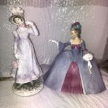 FRANKLIN PORCELAIN MARIANNE THE MINUET AND THE ROYAL WORCESTER FIGURE THE REGENCY