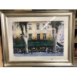 LOUIS DU VAR PRINT OF A PARISIAN CAFE