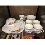 CARLTONWARE BONE CHINA TEA CUPS,