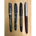 VINTAGE WATERMAN AND PARKER FOUNTAIN PENS