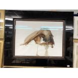 WATERCOLOUR OF A FEMALE NUDE BY DEANA NASTIC IN BROAD GLOSS FRAME F/G 75 X 56CM APPROX