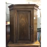 EDWARDIAN HANGING CORNER CUPBOARD