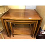 TEAK NEST OF THREE TABLES