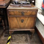 WALNUT DROP FLAP CUPBOARD