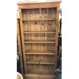 TALLER LIGHTER PINE BOOKCASE