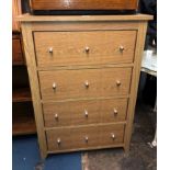 OAK FOUR DRAWER CHEST