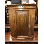 EDWARDIAN HANGING CORNER CUPBOARD