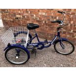 PRO BIKE TRICYCLE WITH BACK PANNIER