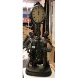 JULIANA QUARTZ FIGURAL MYSTERY STYLE CLOCK