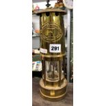 REPRODUCTION BRASS CAMBRIAN MINERS LAMP
