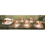 ROYAL ALBERT LADY HAMILTON PART BONE CHINA TEA SERVICE,